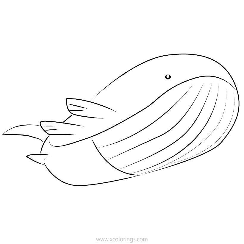 Free Wailord Pokemon Coloring Pages printable