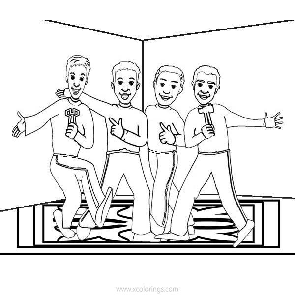 Free Wiggles Coloring Pages Sing and Dance printable