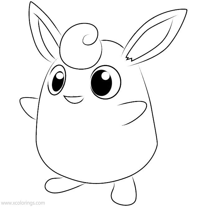 Free Wigglytuff Pokemon Coloring Pages printable