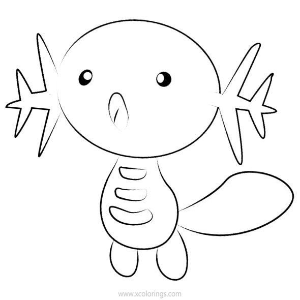 Free Wooper Pokemon Coloring Pages printable