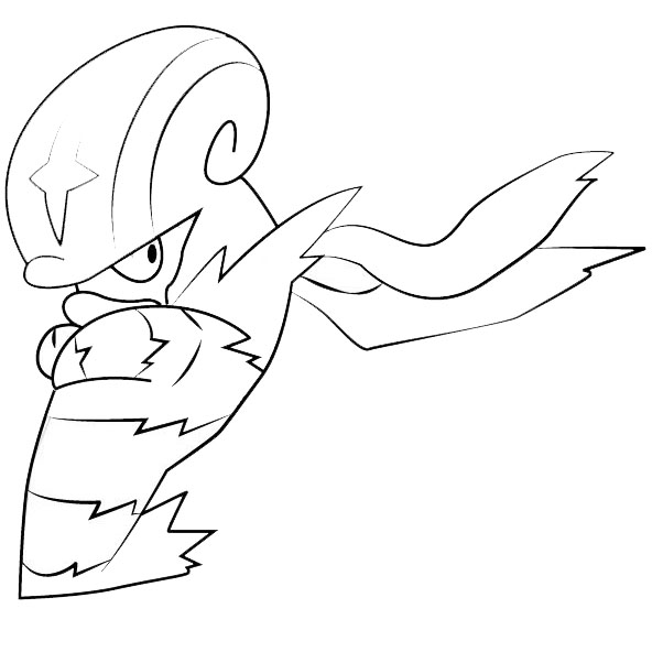 Free Accelgor from Pokemon Coloring Pages printable