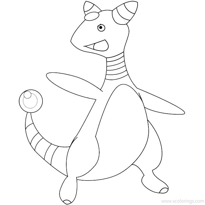 Free Ampharos from Pokemon Coloring Pages printable