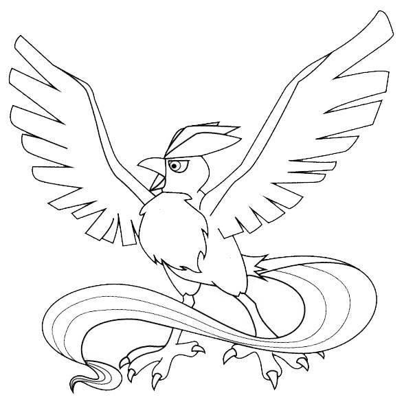 Free Articuno from Pokemon Coloring Pages printable