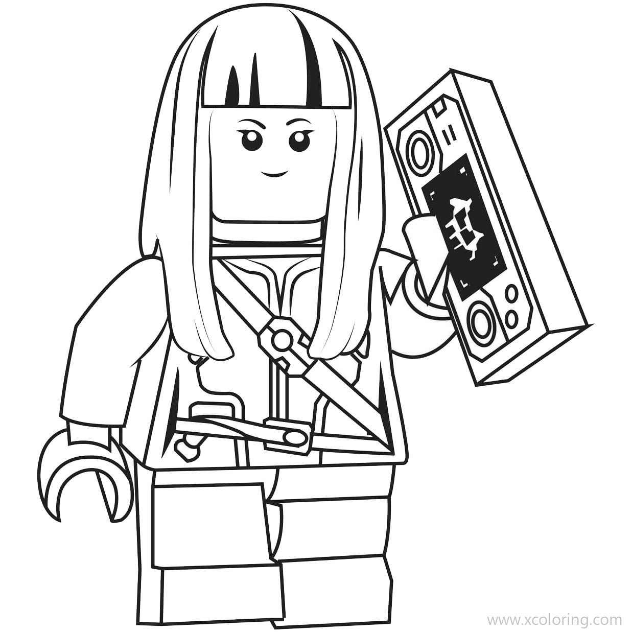 Free Ava from LEGO NEXO Knights Coloring Pages printable