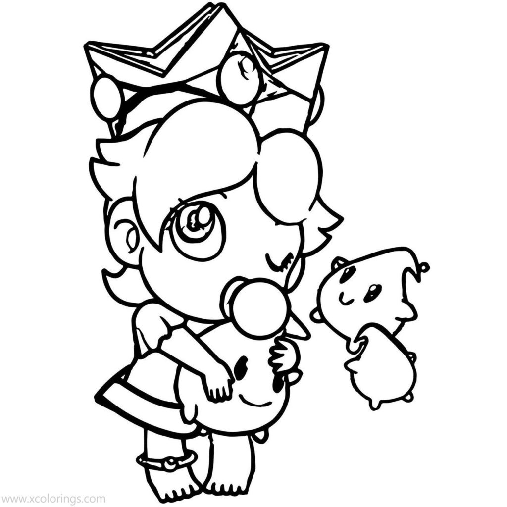 Rosalina Coloring Pages from Mario Bros
