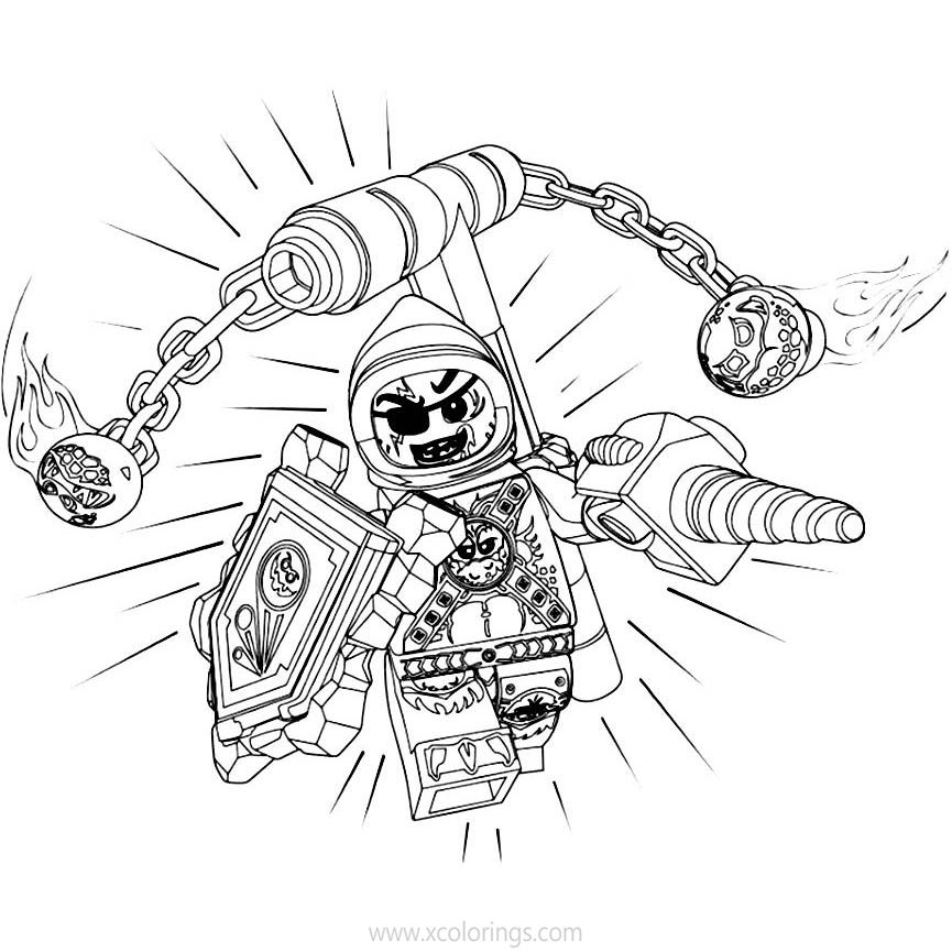 Free Beast mMaster from LEGO NEXO Knights Coloring Pages printable