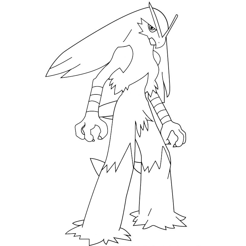 Free Blaziken from Pokemon Coloring Pages printable