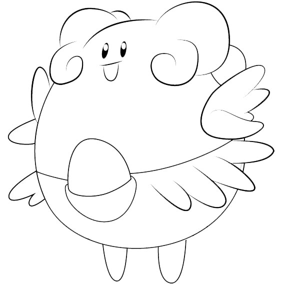 Free Blissey Pokemon Go Coloring Pages printable
