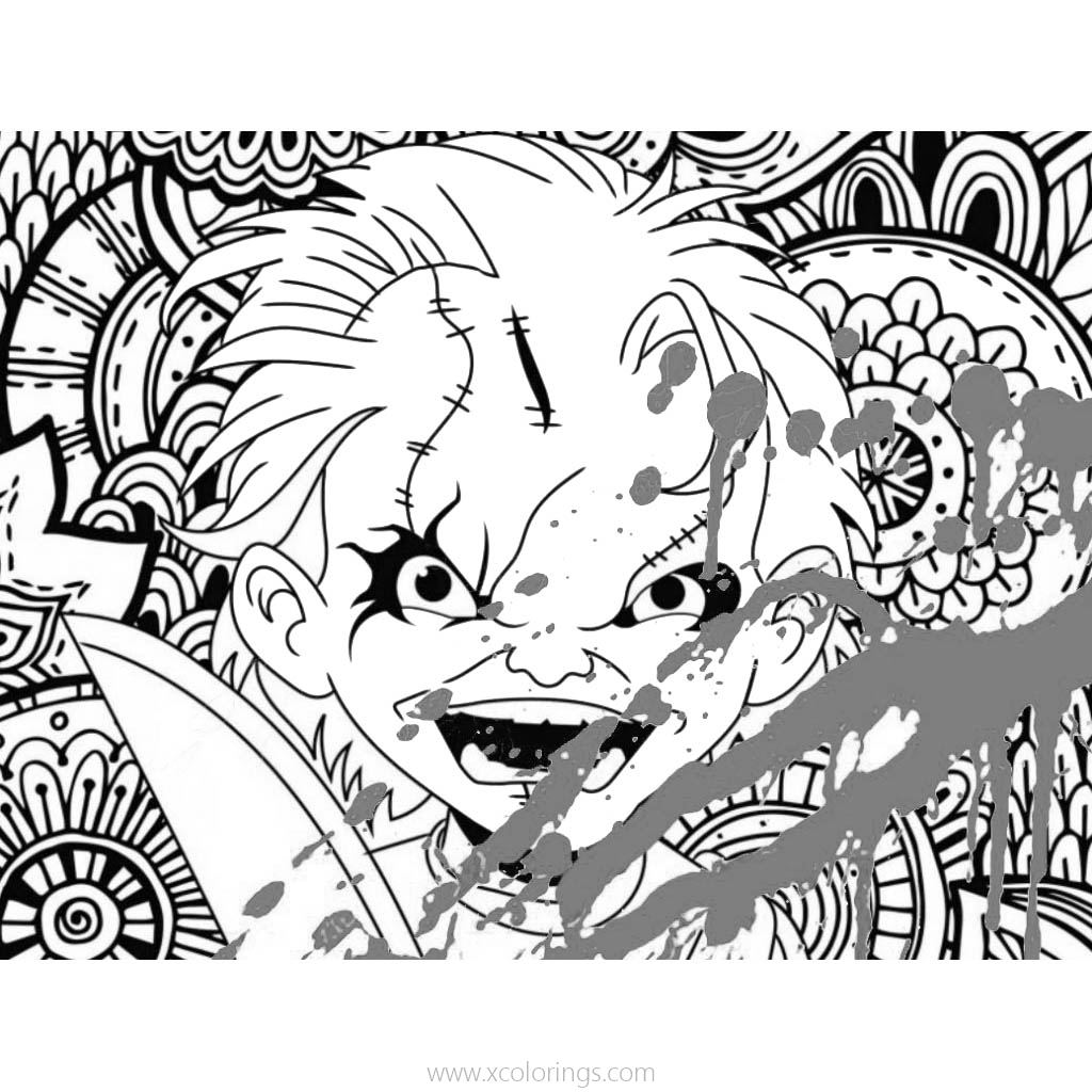 Free Bride of Chucky Coloring Pages printable