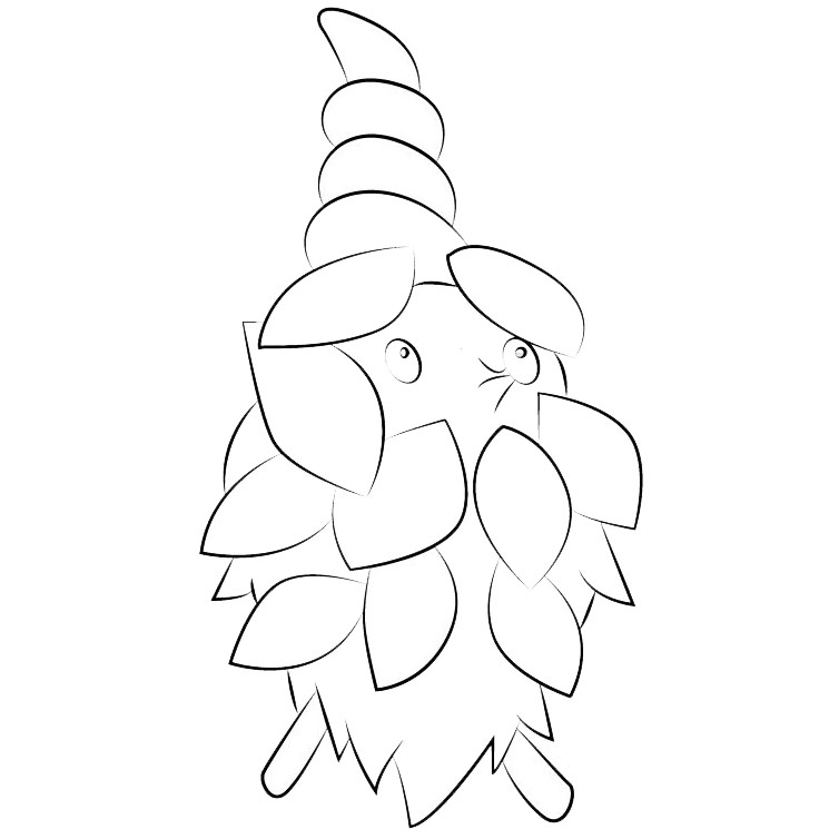 Free Burmy Pokemon Go Coloring Pages printable