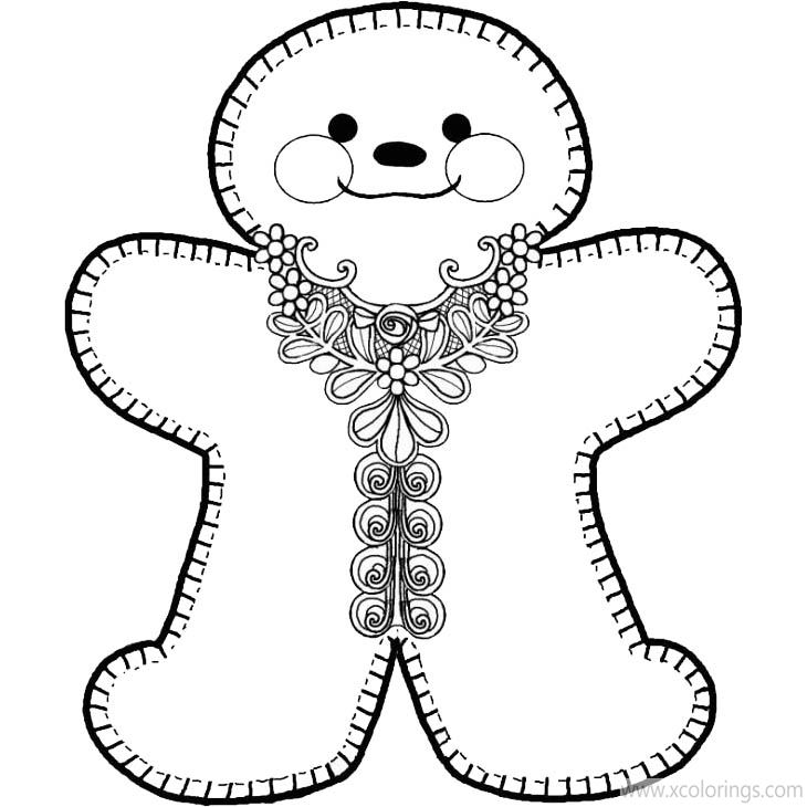 Free Candyland Coloring Pages Jib the Gingerbread Man printable