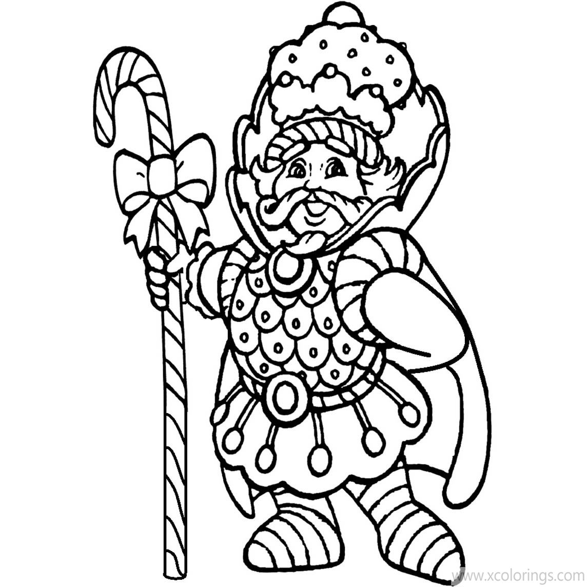 Free Candyland Coloring Pages King Kandy printable