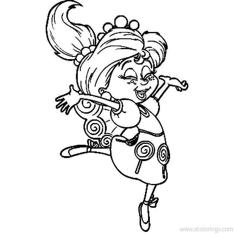Free Candyland Coloring Pages Lolly is Dancing printable