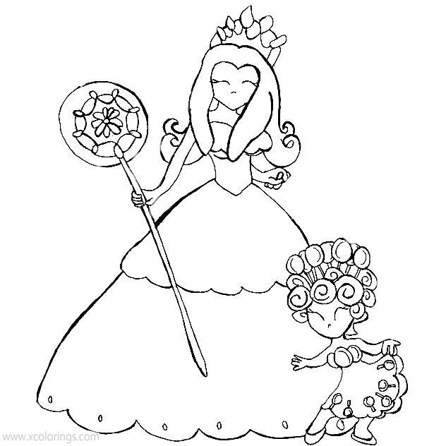 Free Candyland Coloring Pages Princess Frostine printable