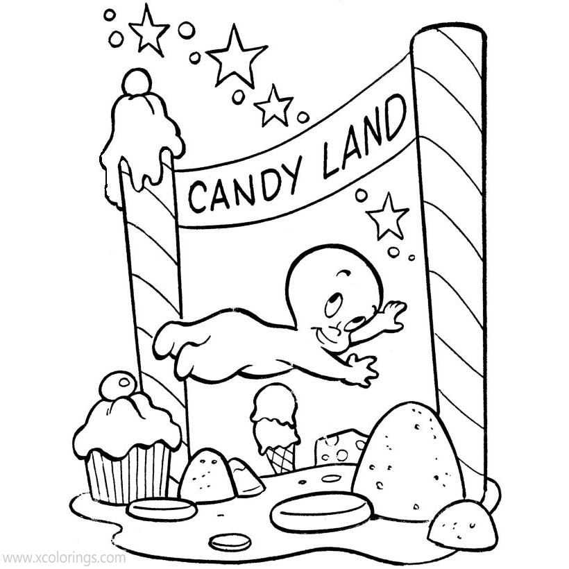 Free Candyland Coloring Pages Printable printable