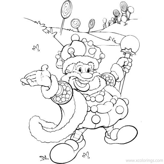 Free Candyland King Kandy Coloring Pages printable