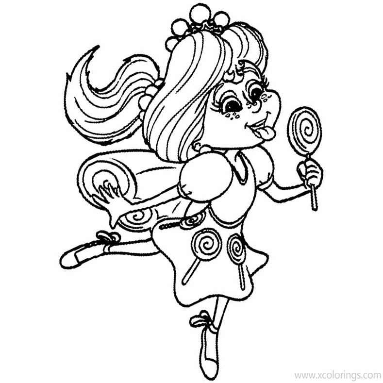 Free Candyland Princess Lolly Coloring Pages printable