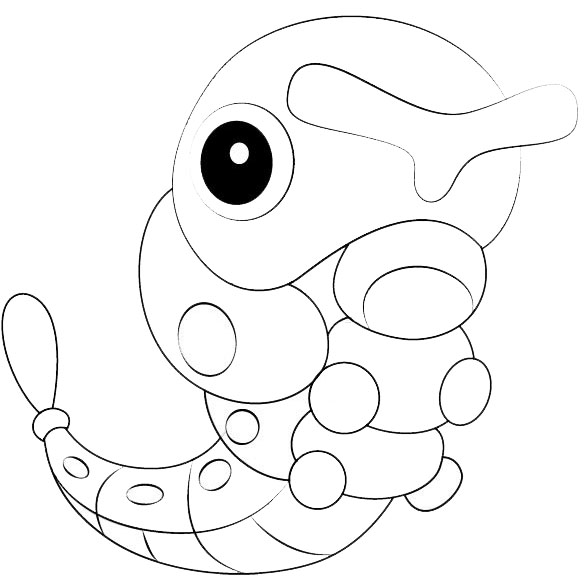 Free Caterpie from Pokemon Coloring Pages printable