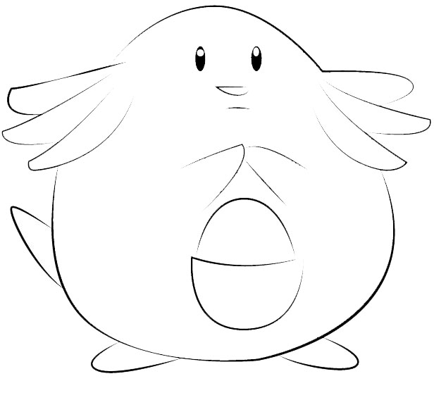 Chansey Pokemon Coloring Pages