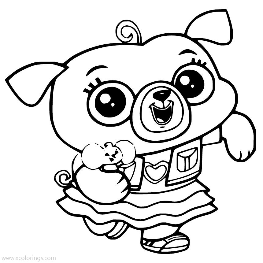 Free Chip and Potato Coloring Pages Dog and Mouse printable