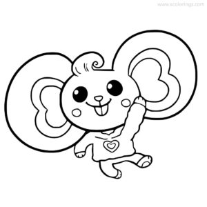 Chip and Potato Coloring Pages Grandma Pug - XColorings.com