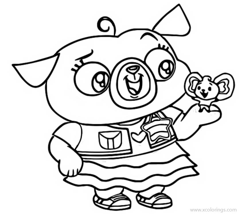 Free Chip and Potato Coloring Pages Pug and Mouse printable