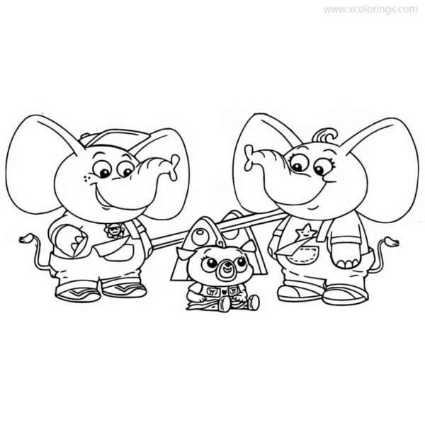 Chip and Potato Coloring Pages Character Nico Panda - XColorings.com