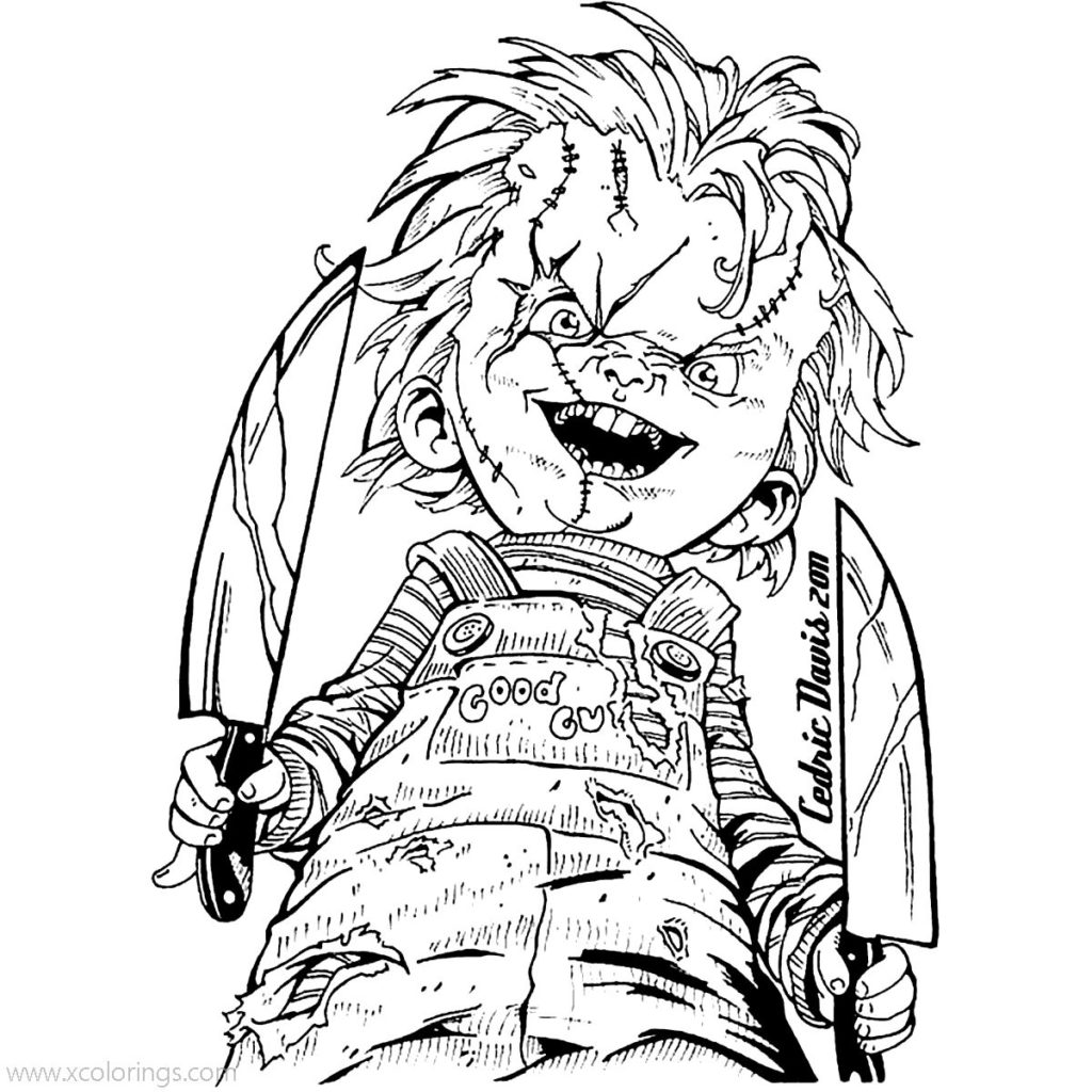 Chucky Printable Coloring Pages