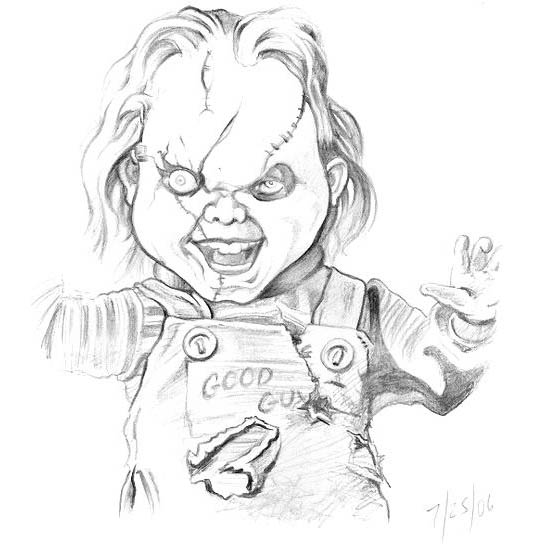 Free Chucky Doll Coloring Pages Printable printable
