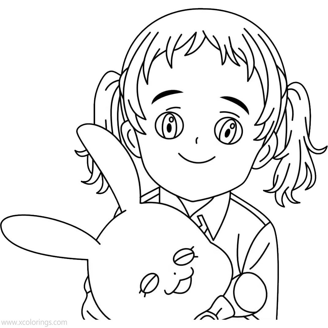 Conny from The Promised Neverland Coloring Pages - XColorings.com