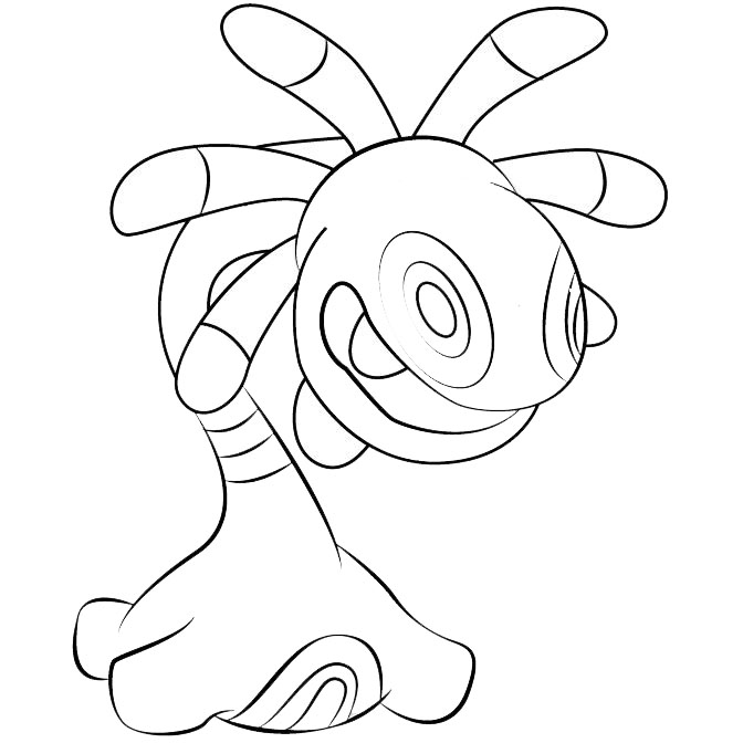 Free Cradily Pokemon Go Coloring Pages printable