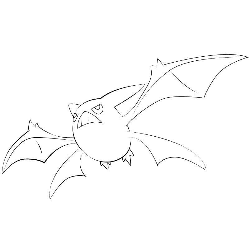 Crobat Pokemon Go Coloring Pages - XColorings.com