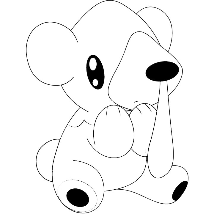 Free Cubchoo from Pokemon Coloring Pages printable