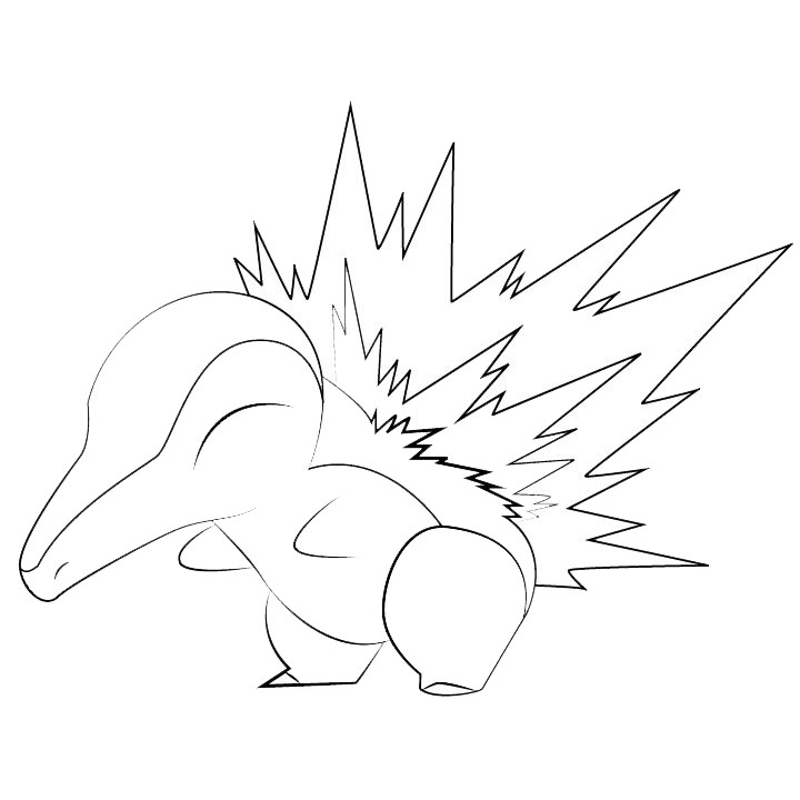 Free Cyndaquil Pokemon Go Coloring Pages printable