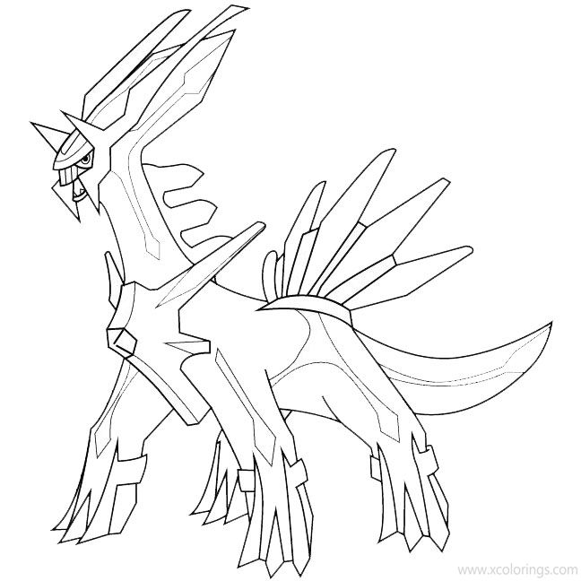 Free Dialga from Pokemon Coloring Pages printable
