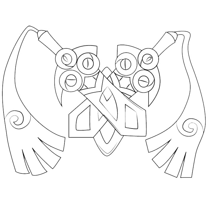 Free Doublade Pokemon Go Coloring Pages printable