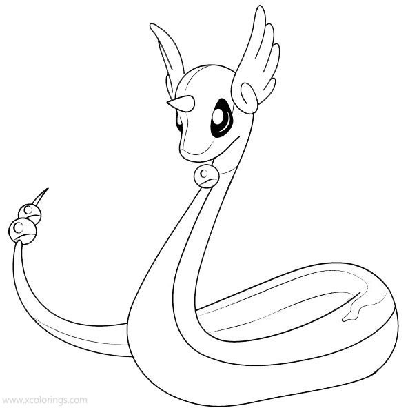 Free Dragonair from Pokemon Coloring Pages printable