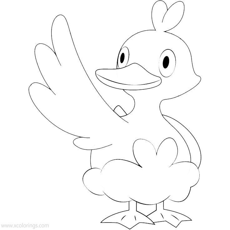 Free Ducklett from Pokemon Coloring Pages printable