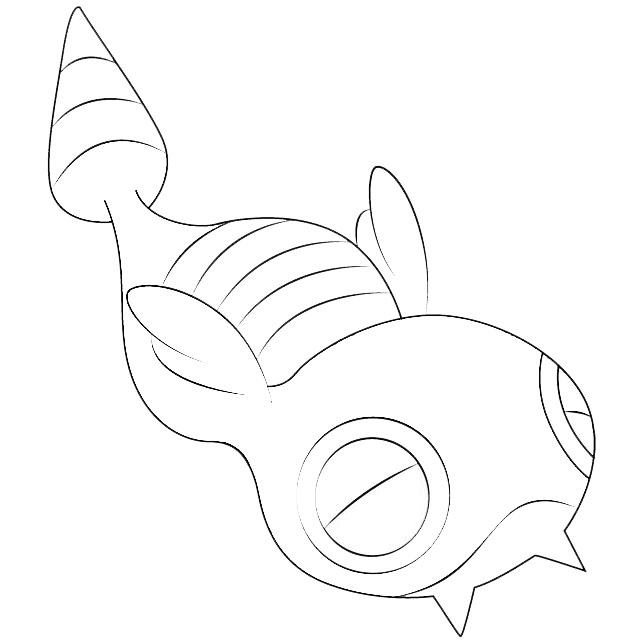 Free Dunsparce from Pokemon Coloring Pages printable