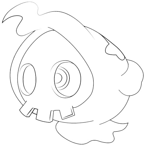 Free Duskull from Pokemon Coloring Pages printable
