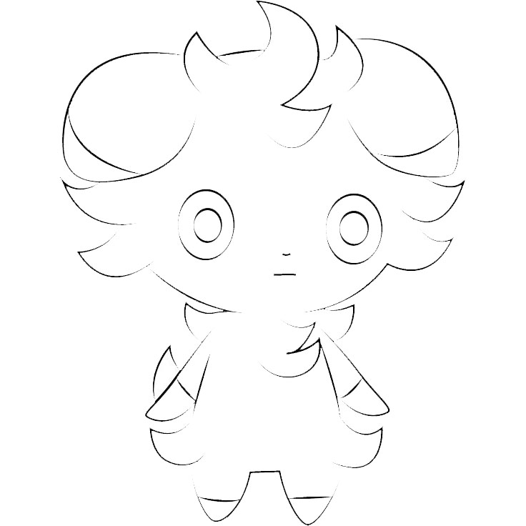 Free Espurr from Pokemon Coloring Pages printable