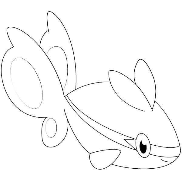 Free Finneon from Pokemon Coloring Pages printable