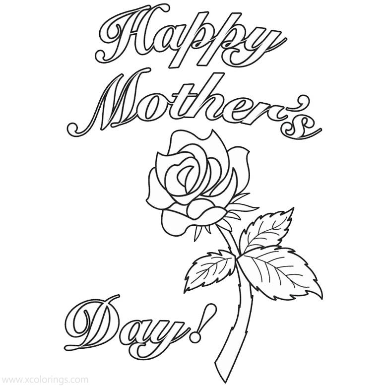 Coloring Pages For Moms Flowers - Free Printable Mother S Day Flowers