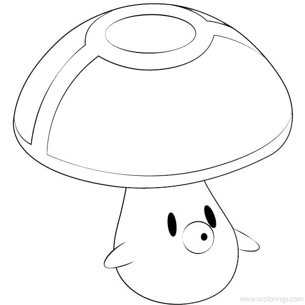 Free Foongus from Pokemon Coloring Pages printable