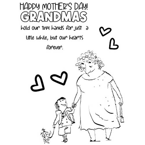 Free Free Happy Mother's Day Coloring Pages for Grandma printable