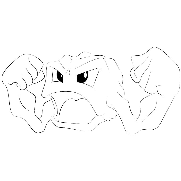 Free Geodude from Pokemon Coloring Pages printable