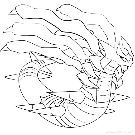 Free Giratina from Pokemon Coloring Pages printable