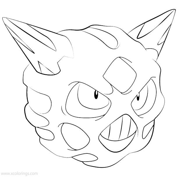 Free Glalie from Pokemon Coloring Pages printable
