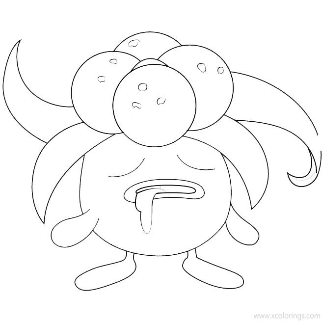 Free Gloom from Pokemon Coloring Pages printable
