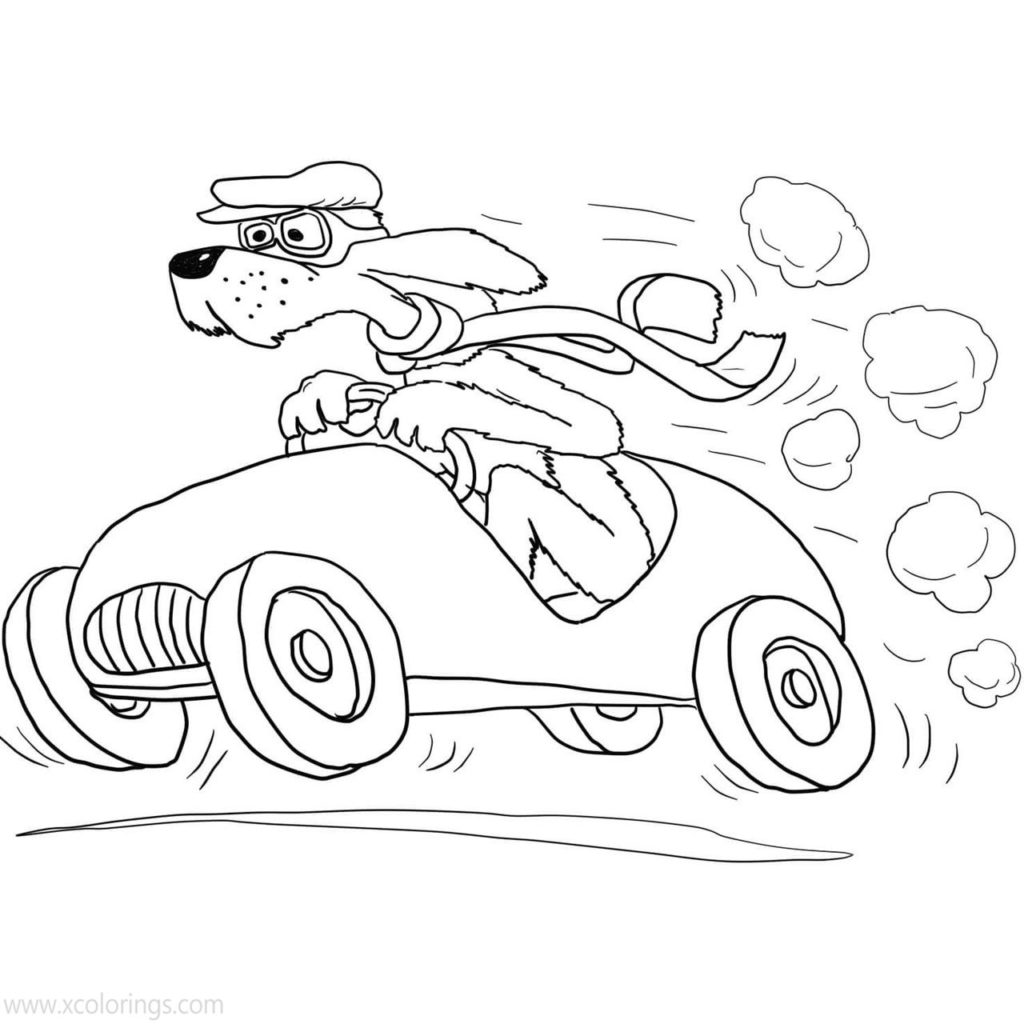 Go Dog Go Coloring Pges Tag and Scooch Lineart by Ken Turner